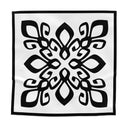 Small Square Designer Scarf FLEUR DE LIS #001