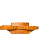 Camel Leather Crossbody Belt Bag