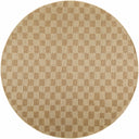 Kuval Checkered Brown Rug