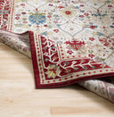 Neola Red Damask Area Rug