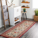 Neola Red Damask Area Rug